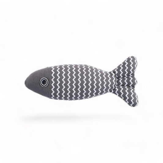 ⭐️Purr. Meow. Woof.⭐️ - Catnip Fish Cat Toy - Grey