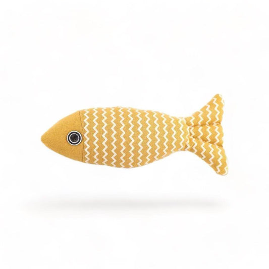 ⭐️Purr. Meow. Woof.⭐️ - Catnip Fish Cat Toy - Yellow