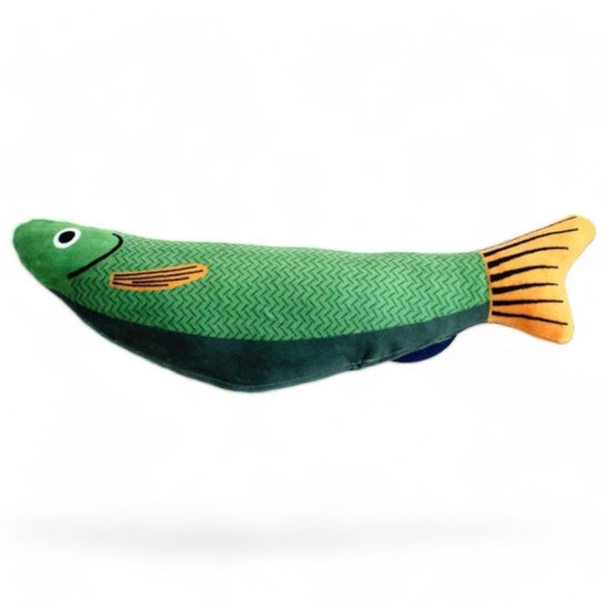 ⭐️Purr. Meow. Woof.⭐️ - Catnip Fish Kicker Cat Toy - Green