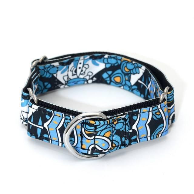 ⭐️Purr. Meow. Woof.⭐️ - Designer Martingale Dog Collar - RoyalBlue / L