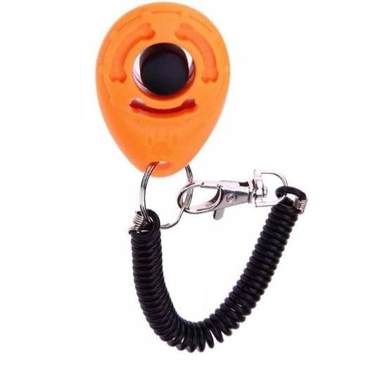 ⭐️Purr. Meow. Woof.⭐️ - Dog Training Clicker - Coral