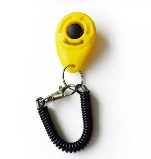 ⭐️Purr. Meow. Woof.⭐️ - Dog Training Clicker - Yellow