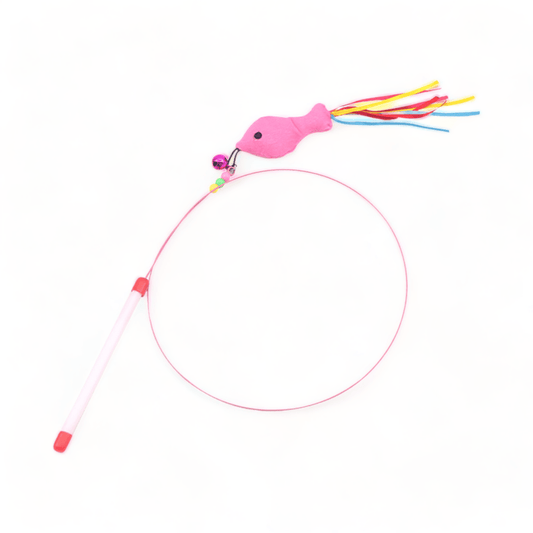Fish Wand Cat Toy - ⭐️Purr. Meow. Woof.⭐️