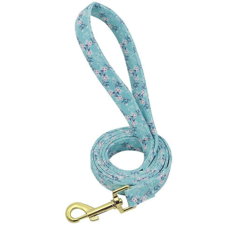 ⭐️Purr. Meow. Woof.⭐️ - Flower Design Dog Lead - PowderBlue