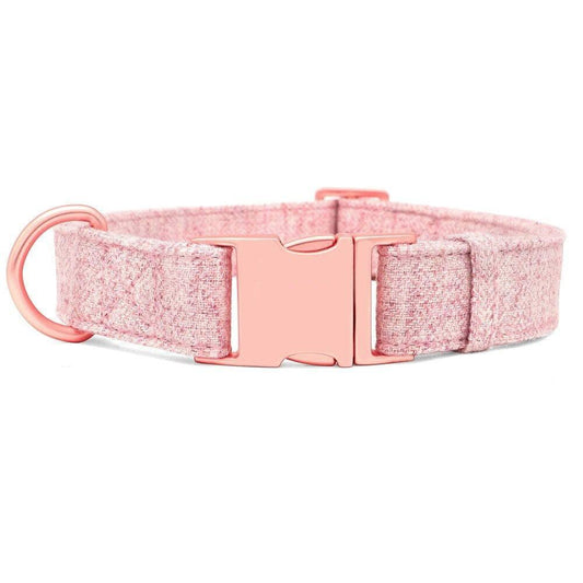 ⭐️Purr. Meow. Woof.⭐️ - Hemp Boutique Dog Collar - Pink / S / No