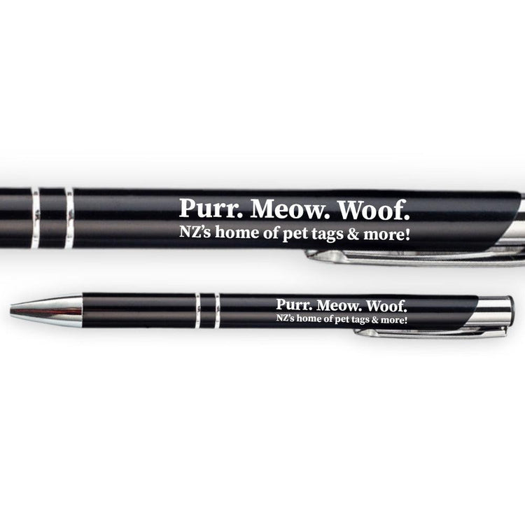 ⭐️Purr. Meow. Woof.⭐️ - Official Purr. Meow. Woof. Pen - Black