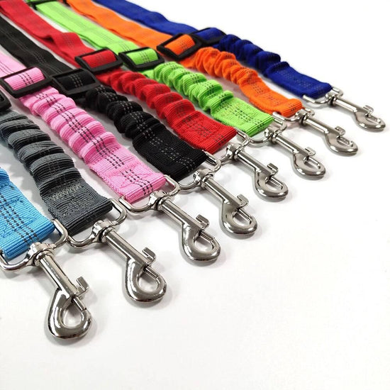 ⭐️Purr. Meow. Woof.⭐️ - Reflective Elastic Dog Car Seat Belt - DeepSkyBlue