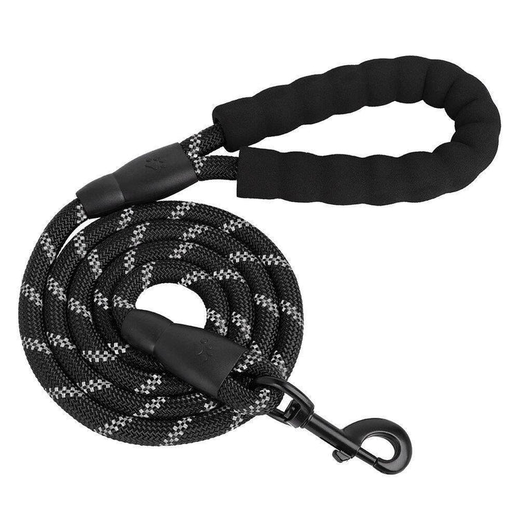 ⭐️Purr. Meow. Woof.⭐️ - Heavy Duty Rope Dog Lead - Black