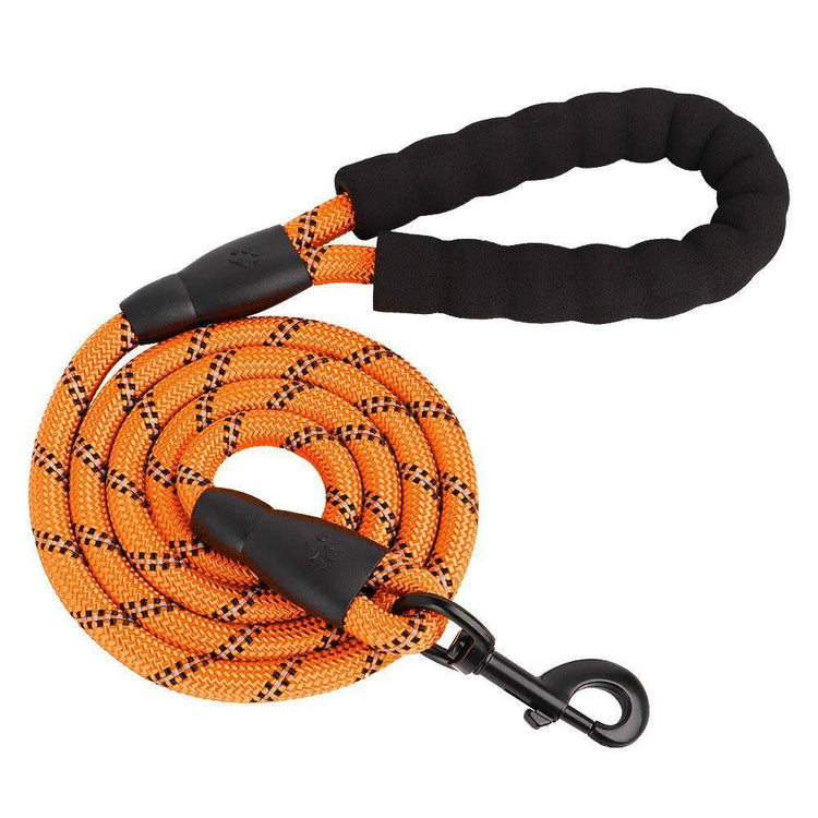 ⭐️Purr. Meow. Woof.⭐️ - Heavy Duty Rope Dog Lead - Orange