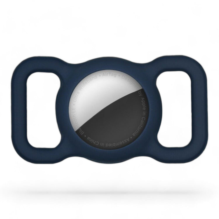 ⭐️Purr. Meow. Woof.⭐️ - Silicone Apple Airtag Holder for Pet Collars - DarkBlue