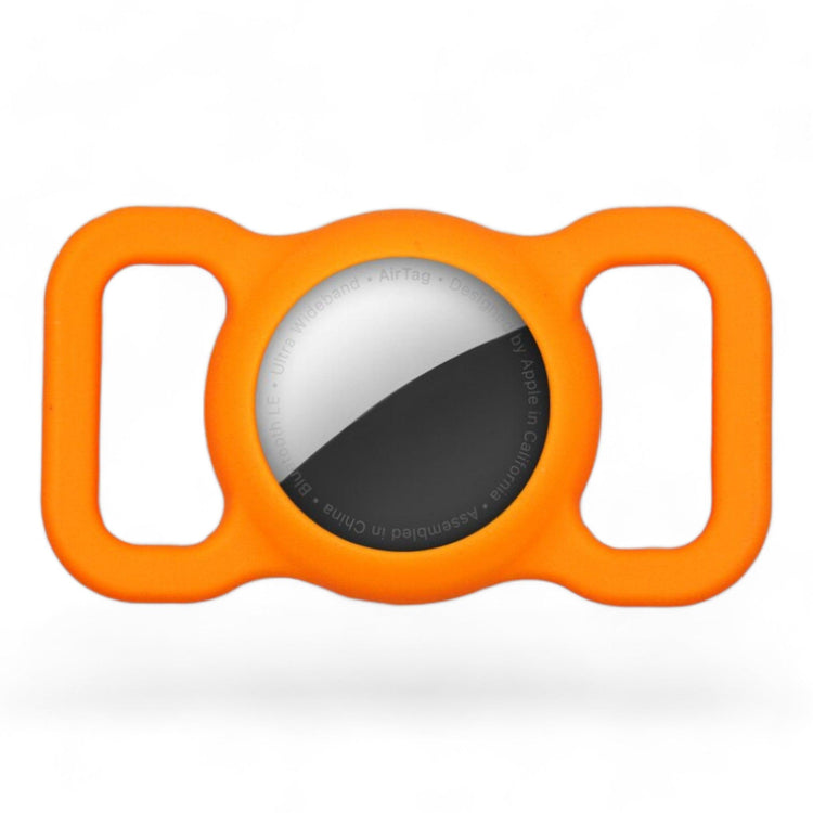 ⭐️Purr. Meow. Woof.⭐️ - Silicone Apple Airtag Holder for Pet Collars - Orange