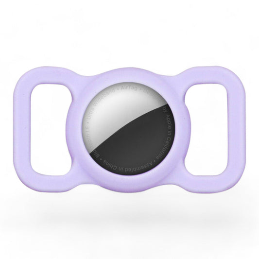 ⭐️Purr. Meow. Woof.⭐️ - Silicone Apple Airtag Holder for Pet Collars - Plum