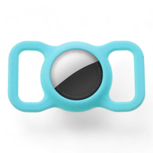 ⭐️Purr. Meow. Woof.⭐️ - Silicone Apple Airtag Holder for Pet Collars - SkyBlue
