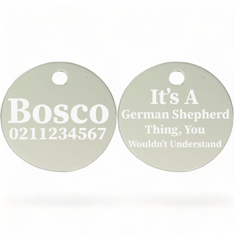It's a ... Breed Thing, You Wouldn't Understand Round Dog ID Pet Tag